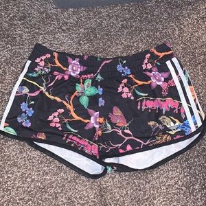 adidas Women's Floral Black Shorts